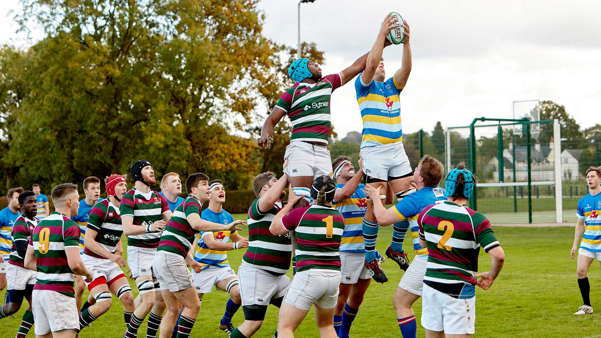 A rugby match at Harper Adams.