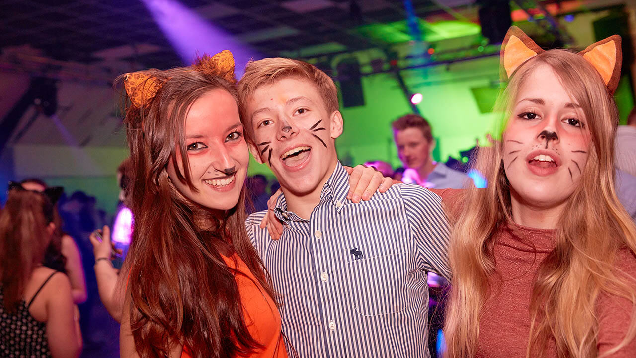 Students in the main bar